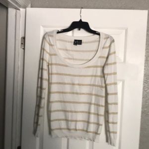 Small gold stripe wet seal sweater